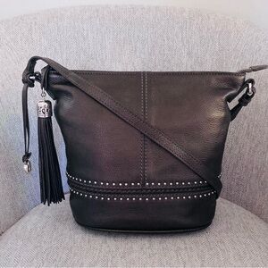 Brighton Leather Studded Bucket Studded Baby Jake Bag